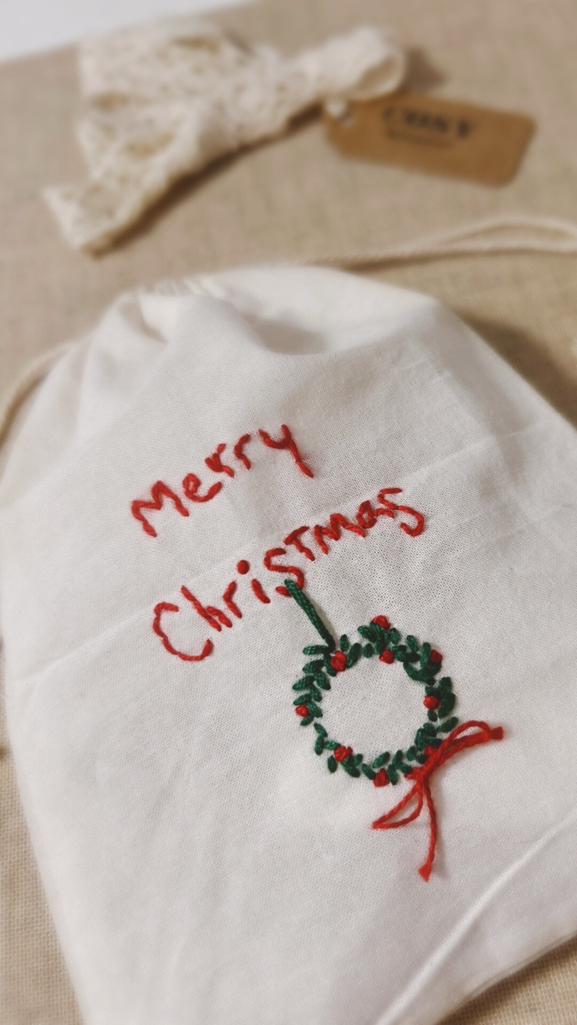 Bolsita Bordada “Merry Christmas” - 3
