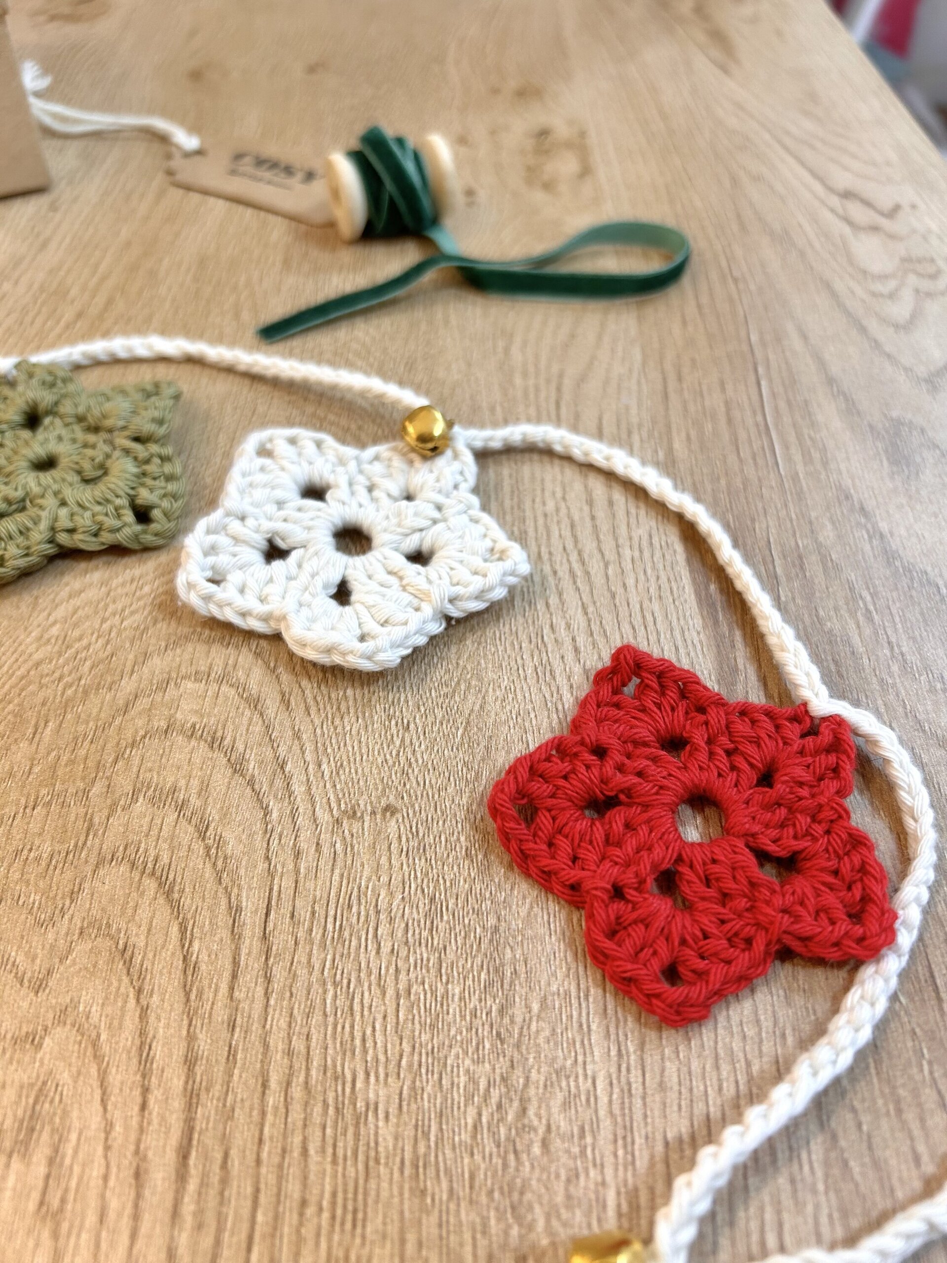 Guirnalda Crochet Navidad - 3